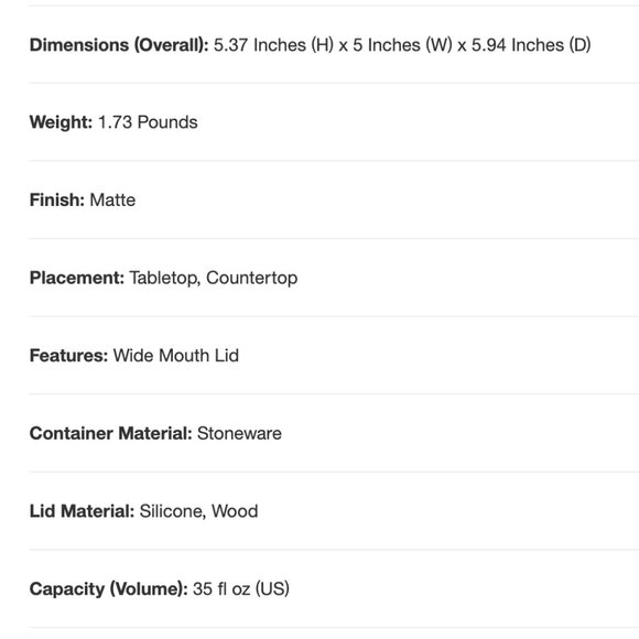 NWOT Hearth & Hand coffee canister with spoon (DISCONTINUED) - Picture 12 of 12